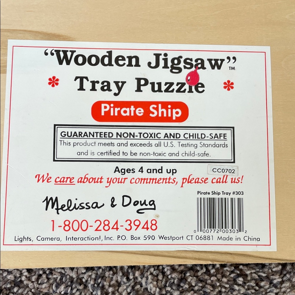 Melissa & Doug Vibrant Wooden Pirate Ship Puzzle - Picture 3 of 5